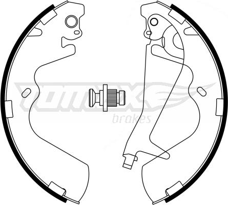 TOMEX brakes TX 23-25 - Комплект гальм, барабанний механізм autozip.com.ua