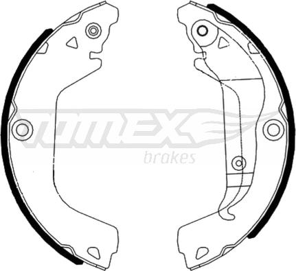 TOMEX brakes TX 23-20 - Комплект гальм, барабанний механізм autozip.com.ua