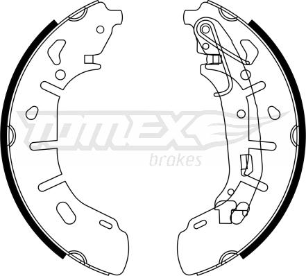 TOMEX brakes TX 23-21 - Комплект гальм, барабанний механізм autozip.com.ua