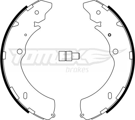 TOMEX brakes TX 23-28 - Комплект гальм, барабанний механізм autozip.com.ua