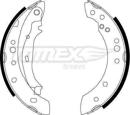 TOMEX brakes TX 23-23 - Комплект гальм, барабанний механізм autozip.com.ua