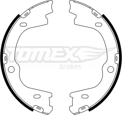 TOMEX brakes TX 23-27 - Комплект гальм, барабанний механізм autozip.com.ua