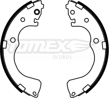 TOMEX brakes TX 22-99 - Комплект гальм, барабанний механізм autozip.com.ua