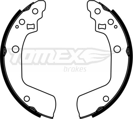TOMEX brakes TX 22-94 - Комплект гальм, барабанний механізм autozip.com.ua