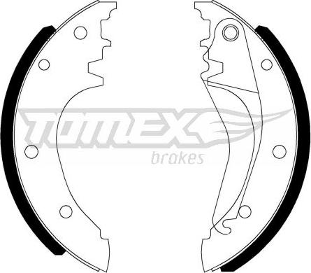 TOMEX brakes TX 22-90 - Комплект гальм, барабанний механізм autozip.com.ua
