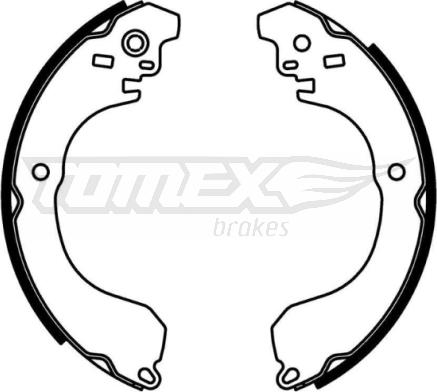 TOMEX brakes TX 22-91 - Комплект гальм, барабанний механізм autozip.com.ua