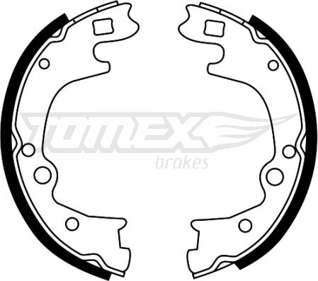 TOMEX brakes TX 22-49 - Комплект гальм, барабанний механізм autozip.com.ua