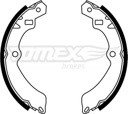 TOMEX brakes TX 22-46 - Комплект гальм, барабанний механізм autozip.com.ua