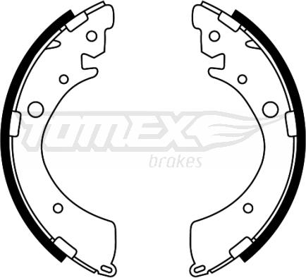 TOMEX brakes TX 22-40 - Комплект гальм, барабанний механізм autozip.com.ua