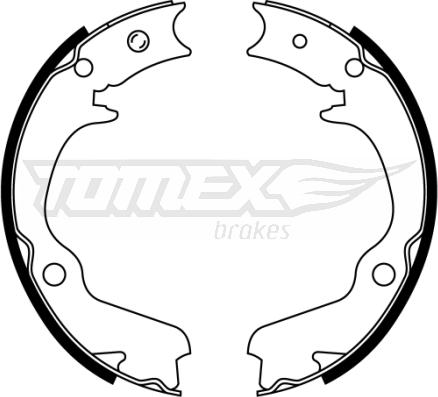 TOMEX brakes TX 22-41 - Комплект гальм, барабанний механізм autozip.com.ua