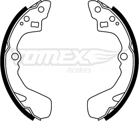 TOMEX brakes TX 22-48 - Комплект гальм, барабанний механізм autozip.com.ua