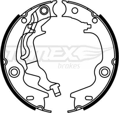 TOMEX brakes TX 22-54 - Комплект гальм, барабанний механізм autozip.com.ua