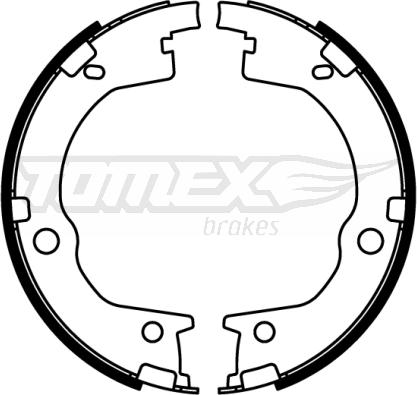 TOMEX brakes TX 22-55 - Комплект гальм, барабанний механізм autozip.com.ua