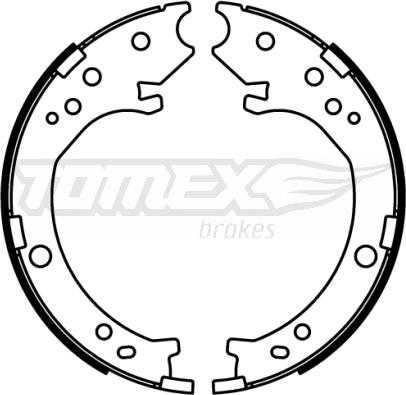 TOMEX brakes TX 22-51 - Комплект гальм, барабанний механізм autozip.com.ua