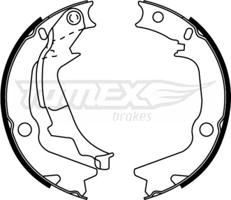 TOMEX brakes TX 22-53 - Комплект гальм, барабанний механізм autozip.com.ua