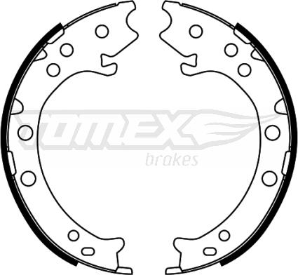 TOMEX brakes TX 22-52 - Комплект гальм, барабанний механізм autozip.com.ua