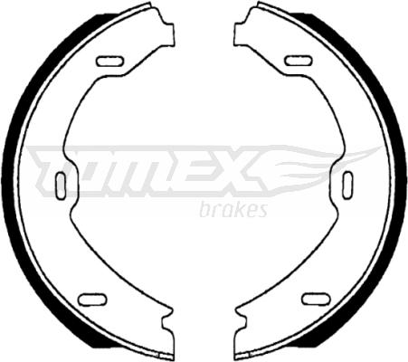 TOMEX brakes TX 22-69 - Комплект гальм, барабанний механізм autozip.com.ua