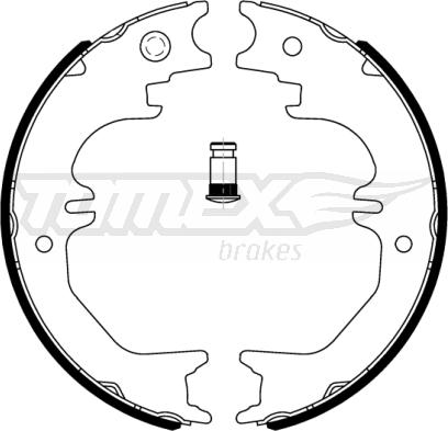TOMEX brakes TX 22-64 - Комплект гальм, барабанний механізм autozip.com.ua