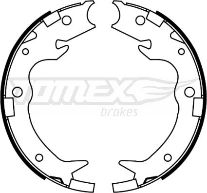 TOMEX brakes TX 22-65 - Комплект гальм, барабанний механізм autozip.com.ua
