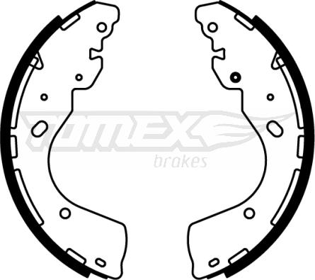 TOMEX brakes TX 22-66 - Комплект гальм, барабанний механізм autozip.com.ua