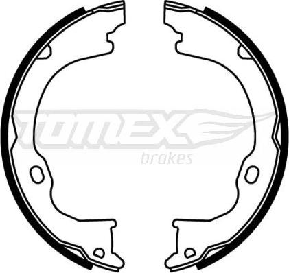 TOMEX brakes TX 22-61 - Комплект гальм, барабанний механізм autozip.com.ua