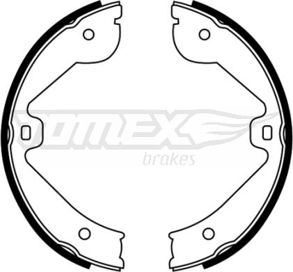 TOMEX brakes TX 22-67 - Комплект гальм, барабанний механізм autozip.com.ua