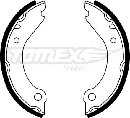 TOMEX brakes TX 22-08 - Комплект гальм, барабанний механізм autozip.com.ua