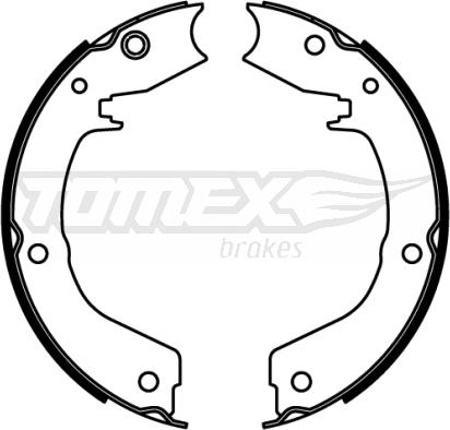 TOMEX brakes TX 22-19 - Комплект гальм, барабанний механізм autozip.com.ua