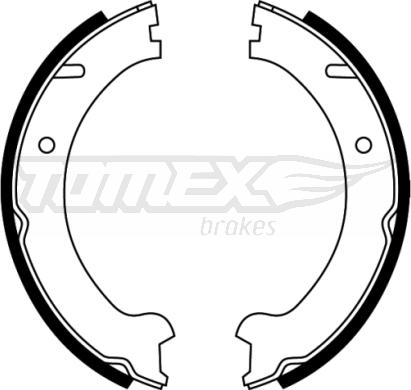 TOMEX brakes TX 22-10 - Комплект гальм, барабанний механізм autozip.com.ua