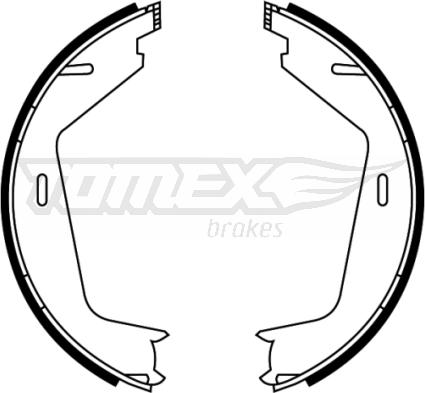 TOMEX brakes TX 22-11 - Комплект гальм, барабанний механізм autozip.com.ua