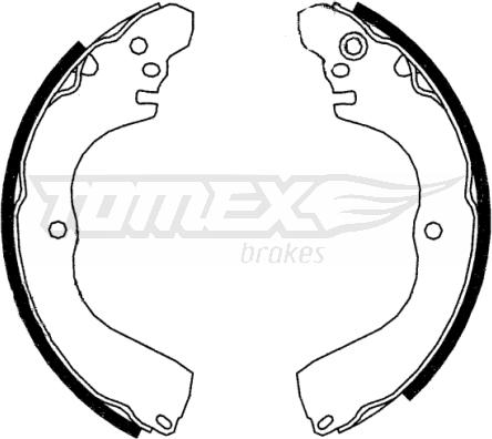 TOMEX brakes TX 22-89 - Комплект гальм, барабанний механізм autozip.com.ua