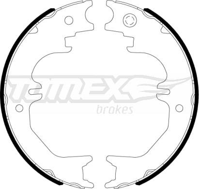 TOMEX brakes TX 22-84 - Комплект гальм, барабанний механізм autozip.com.ua