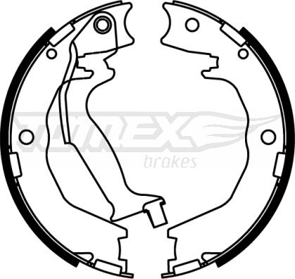 TOMEX brakes TX 22-85 - Комплект гальм, барабанний механізм autozip.com.ua