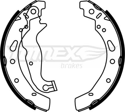 TOMEX brakes TX 22-80 - Комплект гальм, барабанний механізм autozip.com.ua
