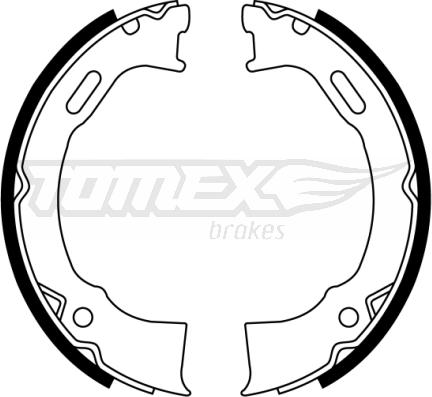 TOMEX brakes TX 22-87 - Комплект гальм, барабанний механізм autozip.com.ua