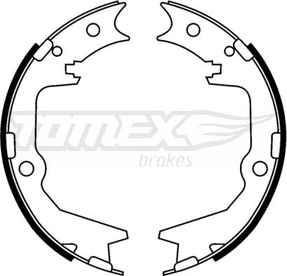 TOMEX brakes TX 22-39 - Комплект гальм, барабанний механізм autozip.com.ua