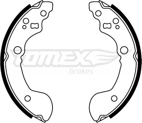 TOMEX brakes TX 22-31 - Комплект гальм, барабанний механізм autozip.com.ua