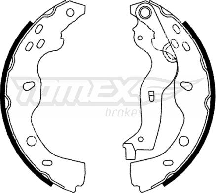 TOMEX brakes TX 22-38 - Комплект гальм, барабанний механізм autozip.com.ua