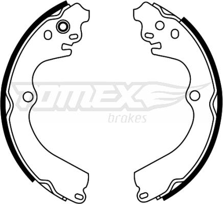 TOMEX brakes TX 22-32 - Комплект гальм, барабанний механізм autozip.com.ua