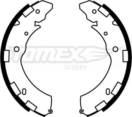 TOMEX brakes TX 22-37 - Комплект гальм, барабанний механізм autozip.com.ua