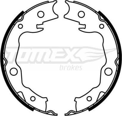 TOMEX brakes TX 22-24 - Комплект гальм, барабанний механізм autozip.com.ua