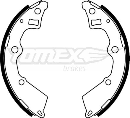 TOMEX brakes TX 22-25 - Комплект гальм, барабанний механізм autozip.com.ua