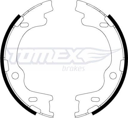 TOMEX brakes TX 22-20 - Комплект гальм, барабанний механізм autozip.com.ua