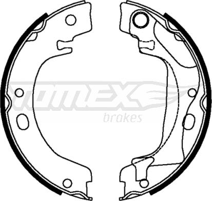 TOMEX brakes TX 22-28 - Комплект гальм, барабанний механізм autozip.com.ua
