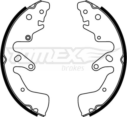 TOMEX brakes TX 22-74 - Комплект гальм, барабанний механізм autozip.com.ua