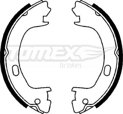TOMEX brakes TX 22-71 - Комплект гальм, барабанний механізм autozip.com.ua