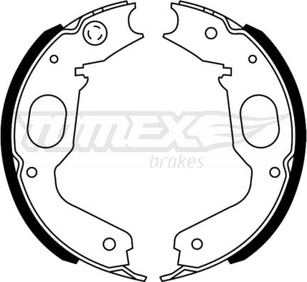 TOMEX brakes TX 22-73 - Комплект гальм, барабанний механізм autozip.com.ua