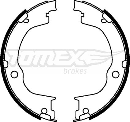 TOMEX brakes TX 22-77 - Комплект гальм, барабанний механізм autozip.com.ua