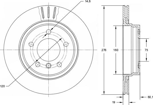 TOMEX brakes TX 71-57 - Гальмівний диск autozip.com.ua