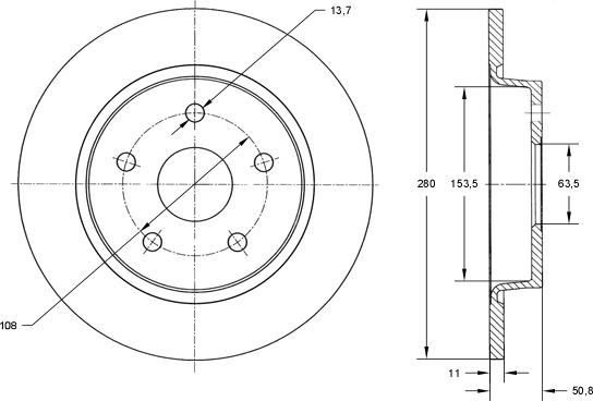 TOMEX brakes TX 73-01 - Гальмівний диск autozip.com.ua